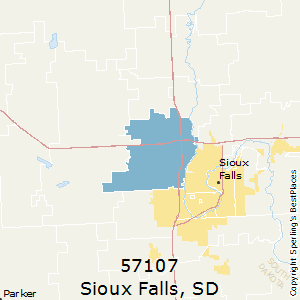 Sioux Falls (zip 57107), SD